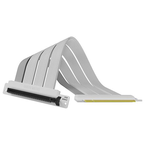 Accessoires divers boîtier Cooler Master MasterAccessory Riser Cable PCIe 4.0 x16 - 300mm - Blanc  - Autre vue