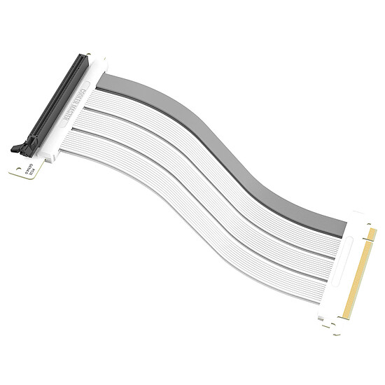 Accessoires divers boîtier Cooler Master MasterAccessory Riser Cable PCIe 4.0 x16 - 300mm - Blanc  - Autre vue