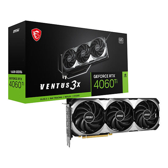 Carte graphique MSI GeForce RTX 4060 Ti VENTUS 3X 16G OC