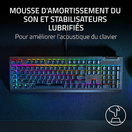 Clavier PC Razer BlackWidow V4 X - Razer Green - Autre vue