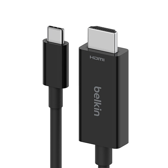 Adaptateur HDMI Belkin Câble USB-C / HDMI 2.1 (Mâle/Mâle) - 2 m - Autre vue