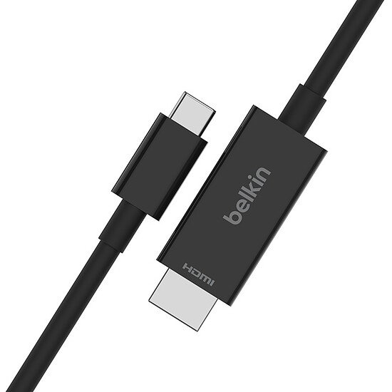 Adaptateur HDMI Belkin Câble USB-C / HDMI 2.1 (Mâle/Mâle) - 2 m - Autre vue