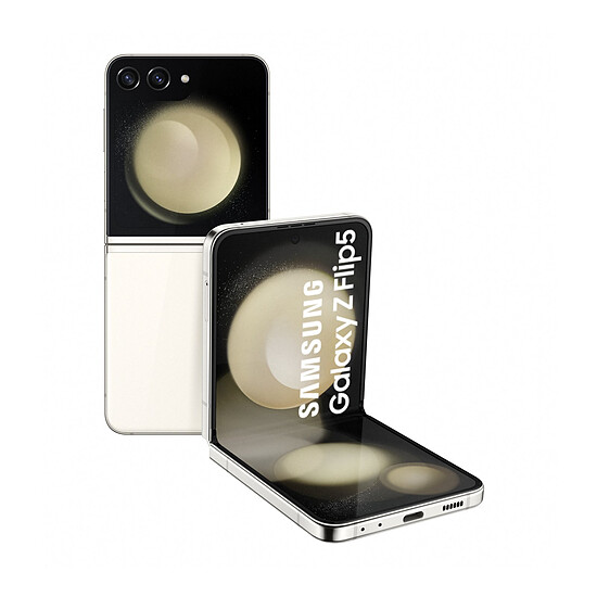 Smartphone reconditionné Samsung Galaxy Z Flip5 (Crème) - 256 Go - 8 Go · Reconditionné - Autre vue