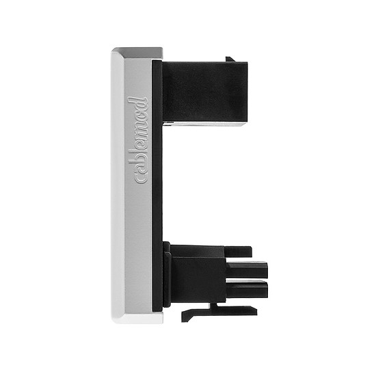 Câble d'alimentation CableMod Adaptateur 12VHPWR coudé à 180° - Variant B - Blanc
