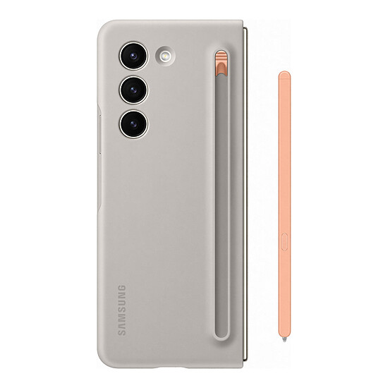 Coque et housse Samsung Coque Crème avec S Pen intégré - Galaxy Z Fold5 - Autre vue