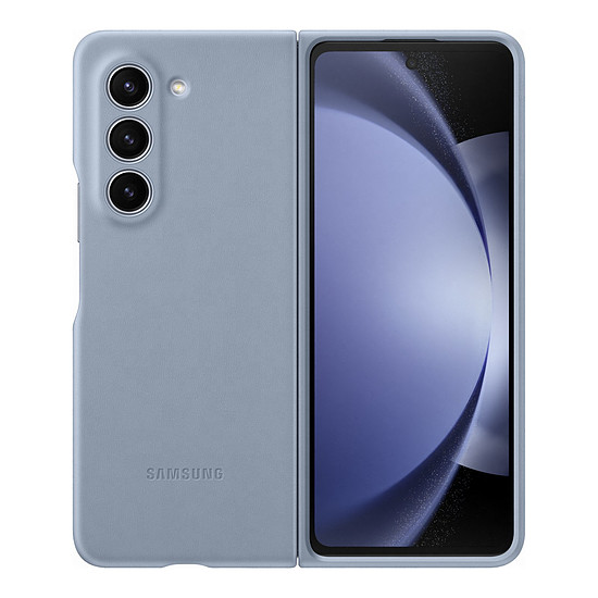 Coque et housse Samsung Étui bleu en éco-cuir - Galaxy Z Fold5