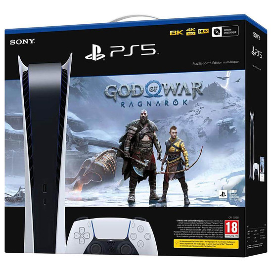 Console PS5 Sony PlayStation 5 Digital Edition + God of War : Ragnarok