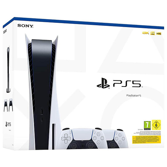 Console PS5 Sony PlayStation 5 + 2ème Manette DualSense