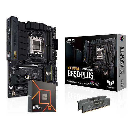 Kit upgrade PC AMD Ryzen 5 7600X - Asus B650 - RAM 32 Go DDR5