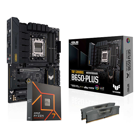 Kit upgrade PC AMD Ryzen 7 7700X - Asus B650 - RAM 32 Go DDR5