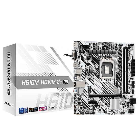 Carte mère ASRock H610M-HDV/M.2+D5