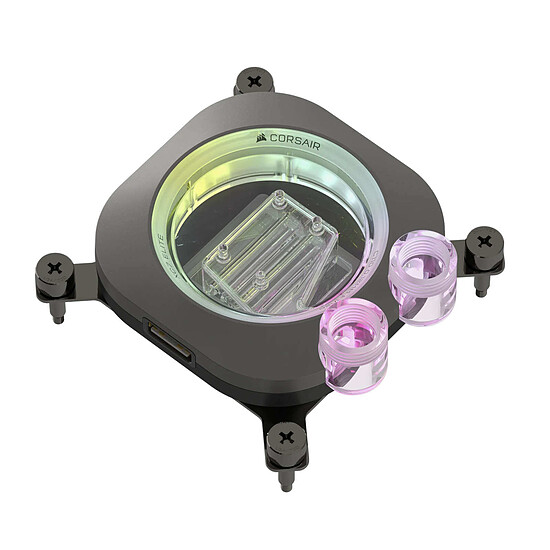 Watercooling Custom Corsair iCUE LINK XC7 RGB ELITE - Gris