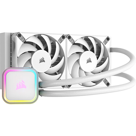 Ventirad Corsair ICUE H100i RGB ELITE - Blanc