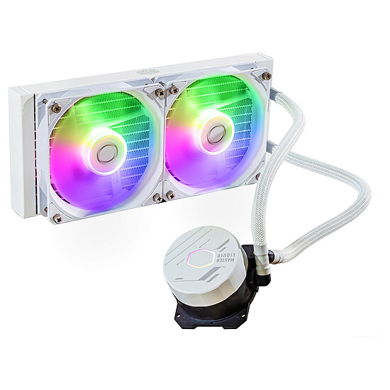 Watercooling AIO Cooler Master MasterLiquid ML240 Core ARGB - Blanc
