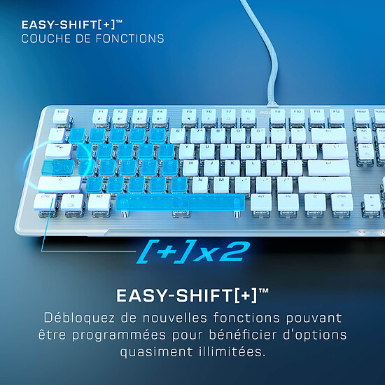 Clavier PC Roccat Vulcan II Linear - Roccat Titan II Red - Blanc - Autre vue