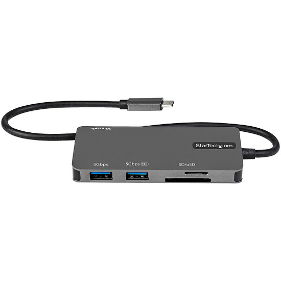 Station d'accueil PC portable StarTech.com Adaptateur multiport USB-C vers HDMI 4K 30 Hz + Power Delivery 100W - Autre vue
