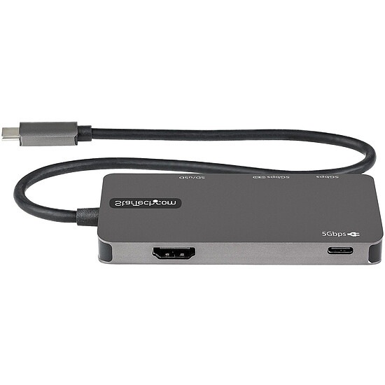 Station d'accueil PC portable StarTech.com Adaptateur multiport USB-C vers HDMI 4K 30 Hz + Power Delivery 100W - Autre vue
