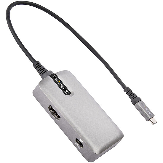 Hub USB StarTech.com Hub USB-C vers 4K 60Hz HDMI 2.0 + Power Delivery 100 W - Autre vue