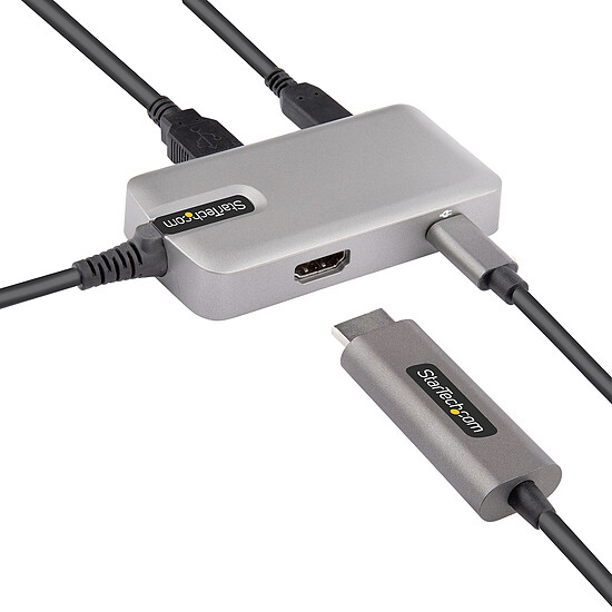 Hub USB StarTech.com Hub USB-C vers 4K 60Hz HDMI 2.0 + Power Delivery 100 W - Autre vue