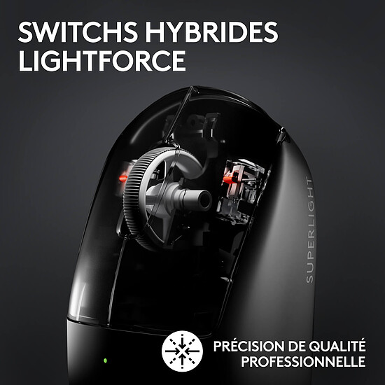 Souris PC Logitech G Pro X Superlight 2 - Noir - Autre vue