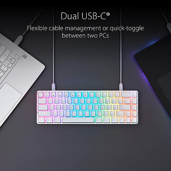 Clavier PC Asus ROG Falchion Ace - Asus ROG NX Red - Noir - Autre vue