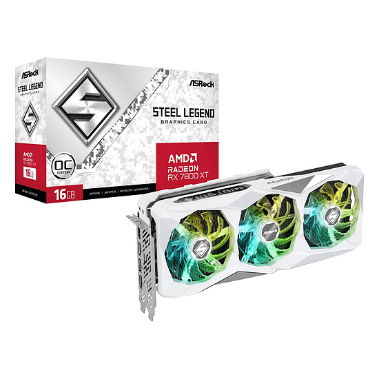Carte graphique ASRock Radeon RX 7800 XT Steel Legend 16GB OC