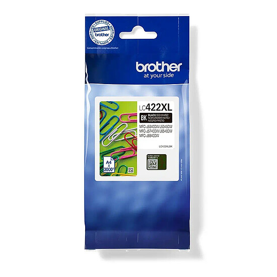 Cartouche d'encre Brother LC422XLBK Noir - Autre vue