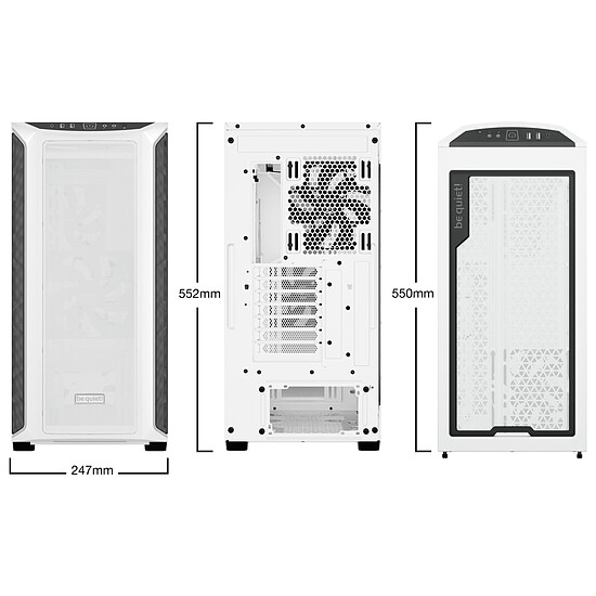 Boîtier PC be quiet! Shadow Base 800 DX - Blanc - Autre vue