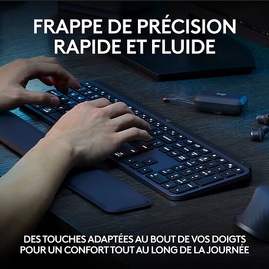 Clavier PC Logitech MX Keys S - Graphite - Autre vue
