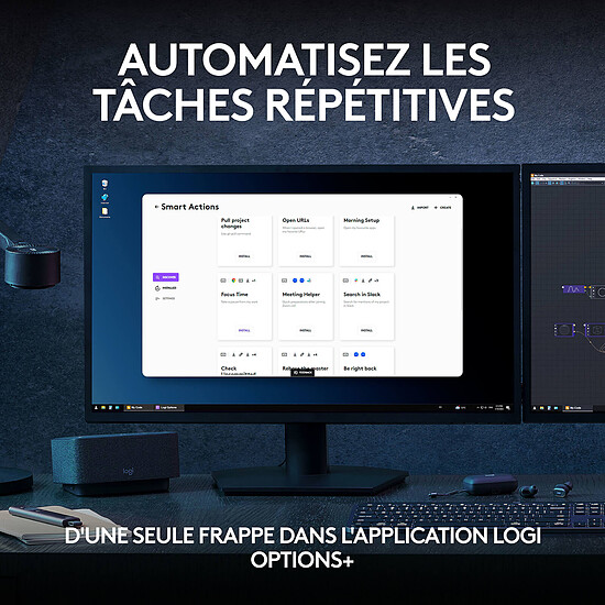 Clavier PC Logitech MX Keys S - Graphite - Autre vue