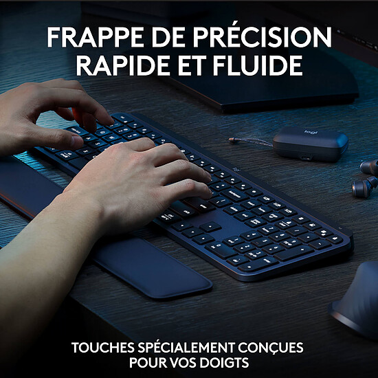 Clavier souris bureautique Logitech MX Keys S Combo - Graphite - Autre vue