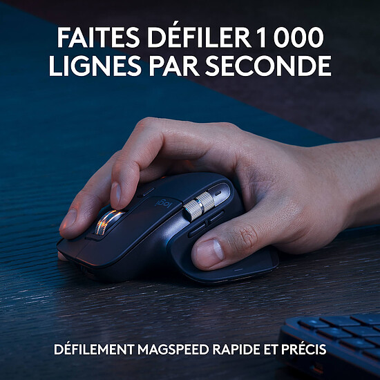 Clavier souris bureautique Logitech MX Keys S Combo - Graphite - Autre vue