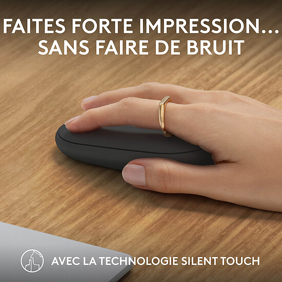 Souris PC Logitech Pebble 2 M350S - Blanc - Autre vue