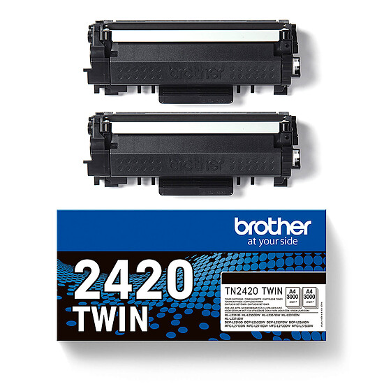 Toner Brother TN-2420 - Noir Pack Duo - Autre vue