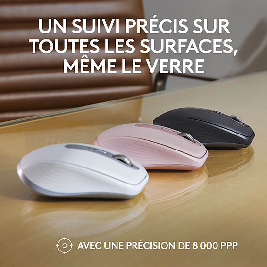 Souris PC Logitech MX Anywhere 3S - Rose - Autre vue