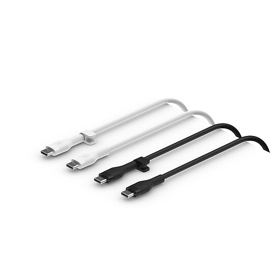 Câble USB Belkin Boost Charge Flex 2x Câbles silicone USB-C vers USB-C - 1 m