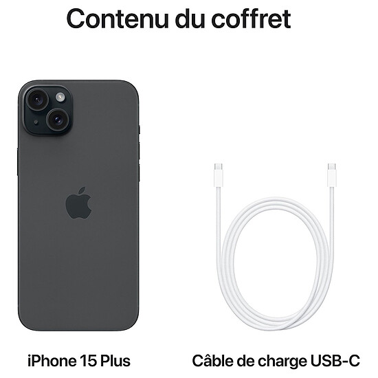 Smartphone reconditionné Apple iPhone 15 Plus Noir - 128 Go  · Reconditionné - Autre vue