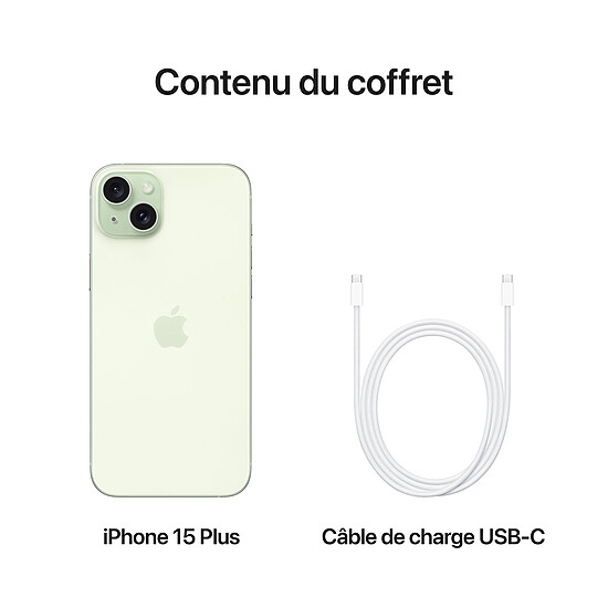 Smartphone reconditionné Apple iPhone 15 Plus Vert - 512 Go · Reconditionné - Autre vue