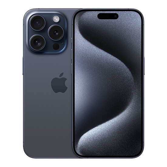 Smartphone reconditionné Apple iPhone 15 Pro (Titane bleu) - 256 Go · Reconditionné - Autre vue