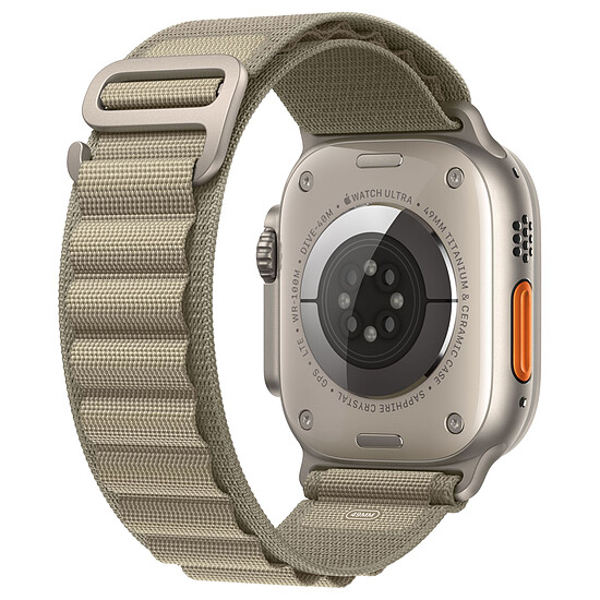Montre connectée Apple Watch Ultra 2 GPS + Cellular - Titanium Case - Olive Alpine Loop - 49 mm - S - Autre vue