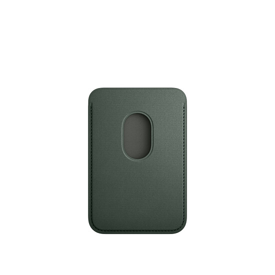 Coque et housse Apple Porte-cartes en tissage fin avec MagSafe pour Apple iPhone - Chêne vert - Autre vue