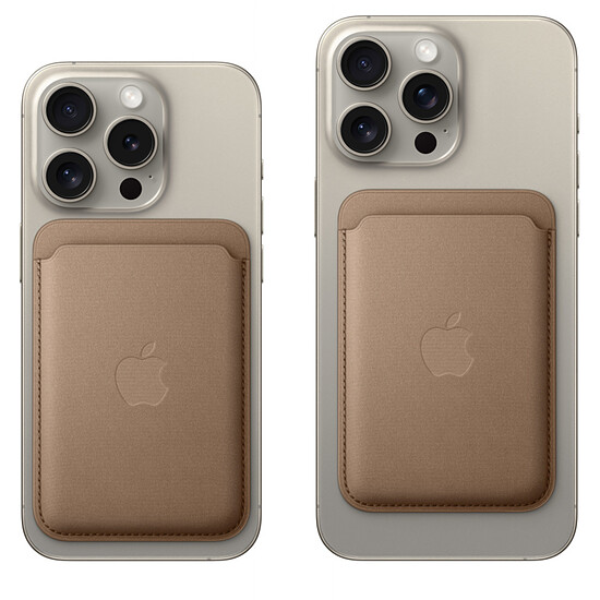 Coque et housse Apple Porte-cartes en tissage fin avec MagSafe pour Apple iPhone - Chêne vert - Autre vue