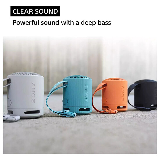 Enceinte sans fil Sony SRS-XB100 Noir - Enceinte portable - Autre vue