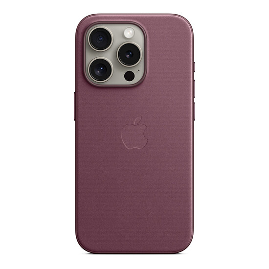 Coque et housse Apple Coque en tissage fin avec MagSafe pour iPhone 15 Pro - Mûre - Autre vue