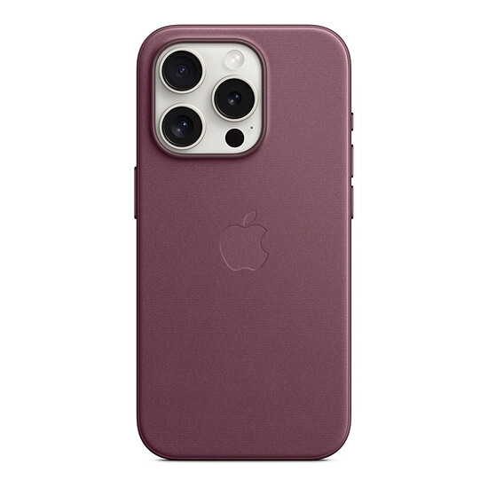 Coque et housse Apple Coque en tissage fin avec MagSafe pour iPhone 15 Pro - Mûre - Autre vue
