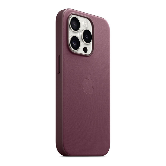 Coque et housse Apple Coque en tissage fin avec MagSafe pour iPhone 15 Pro - Mûre - Autre vue