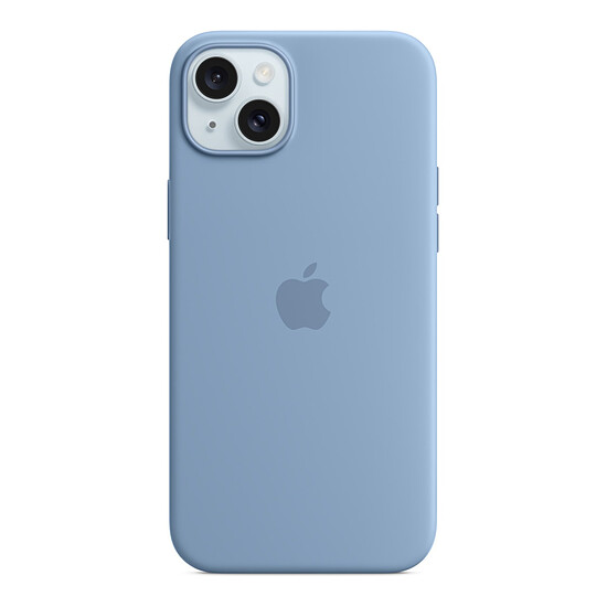 Coque et housse Apple Coque en silicone avec MagSafe pour iPhone 15 Plus - Bleu d'hiver - Autre vue