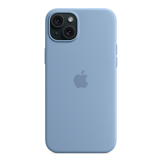 Coque et housse Apple Coque en silicone avec MagSafe pour iPhone 15 Plus - Bleu d'hiver - Autre vue