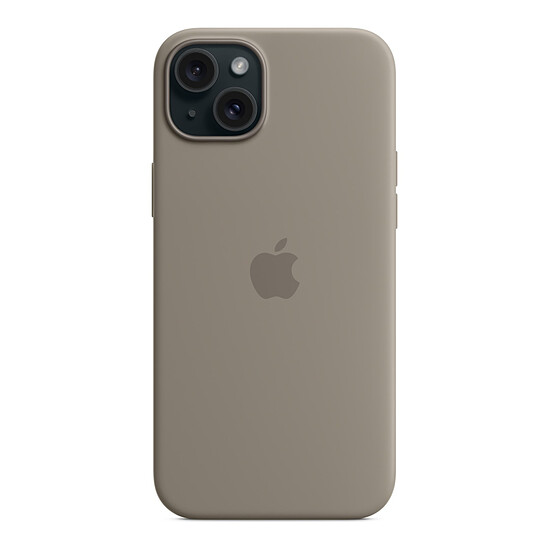 Coque et housse Apple Coque en silicone avec MagSafe pour iPhone 15 Plus - Argile - Autre vue