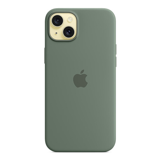 Coque et housse Apple Coque en silicone avec MagSafe pour iPhone 15 Plus - Cyprès - Autre vue